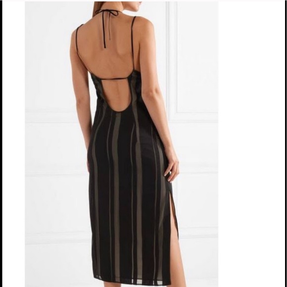 Elizabeth & James Crepe Black/Nude cocktail Dress - Picture 9 of 10